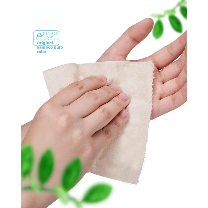 40 packs of four layer thick bamboo pulp natural color toilet paper napkins 240 sheets of toilet paper for home use toilet paper