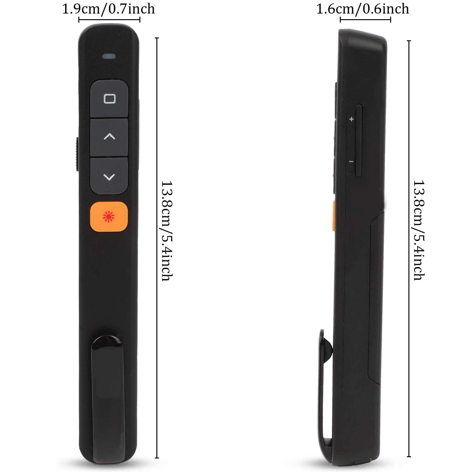 2.4G Wireless Presenter Clip Type PowerPoint PPT Pen USB and Type-C Receiver for Meeting and Training