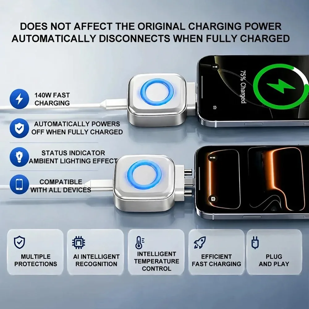 USB-C Fast Charging Adapter with Intelligent Power Cut-Off