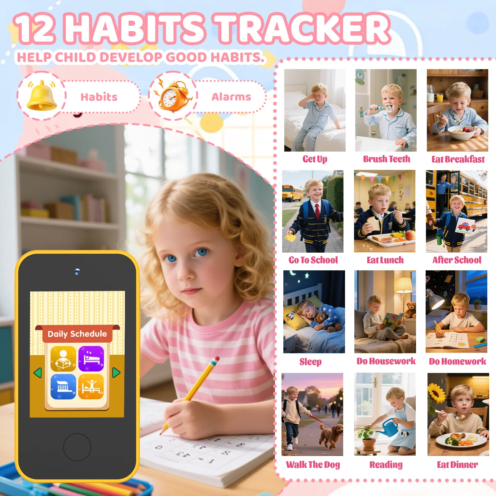 Children's Mini Smartphone with Dual Camera & Educational Features