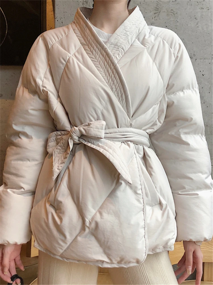 Women's Lovely Samurai Style Belt Closure Coat-0