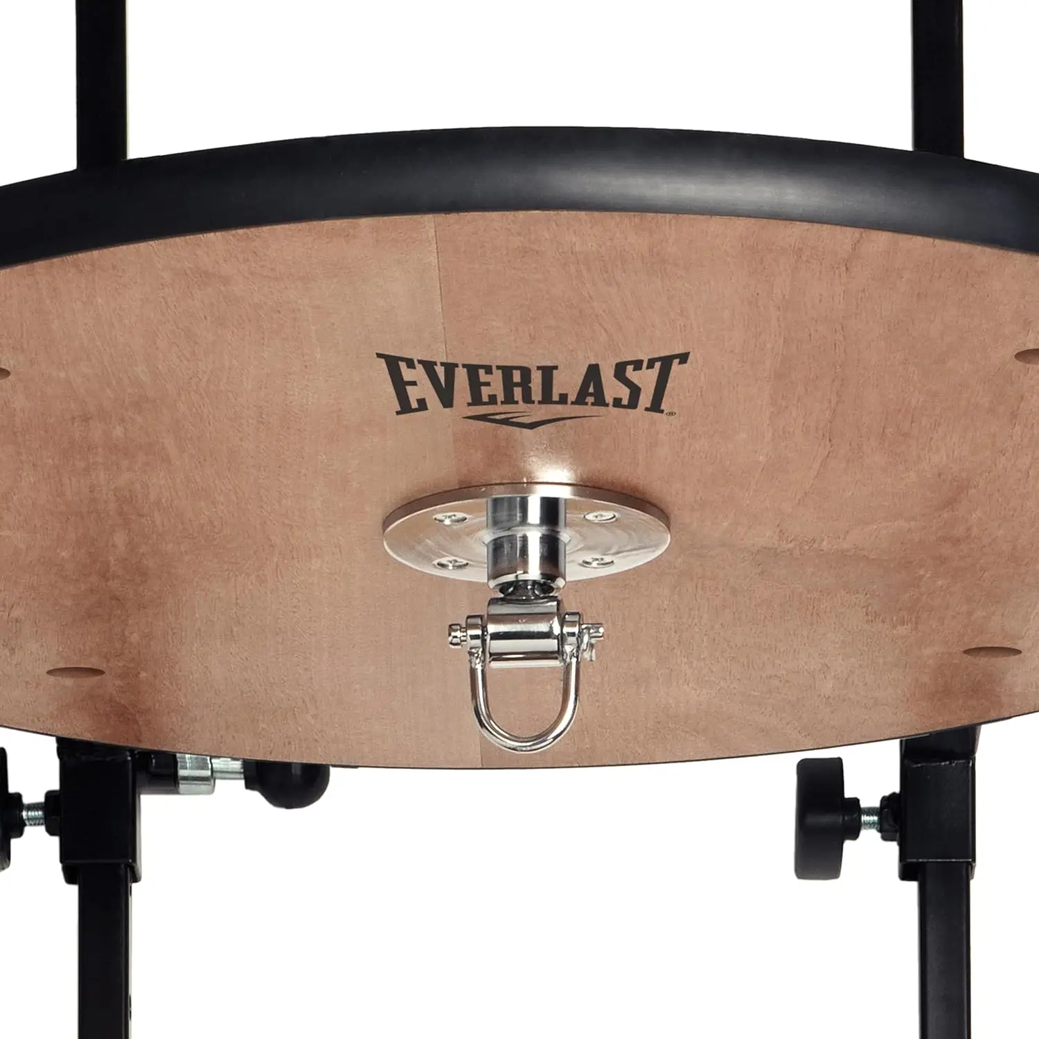 Inch Adjustable Wooden Swiveling Speed Bag Platform with Full Rubber Edge, 2 Brace Boards, and Assembly