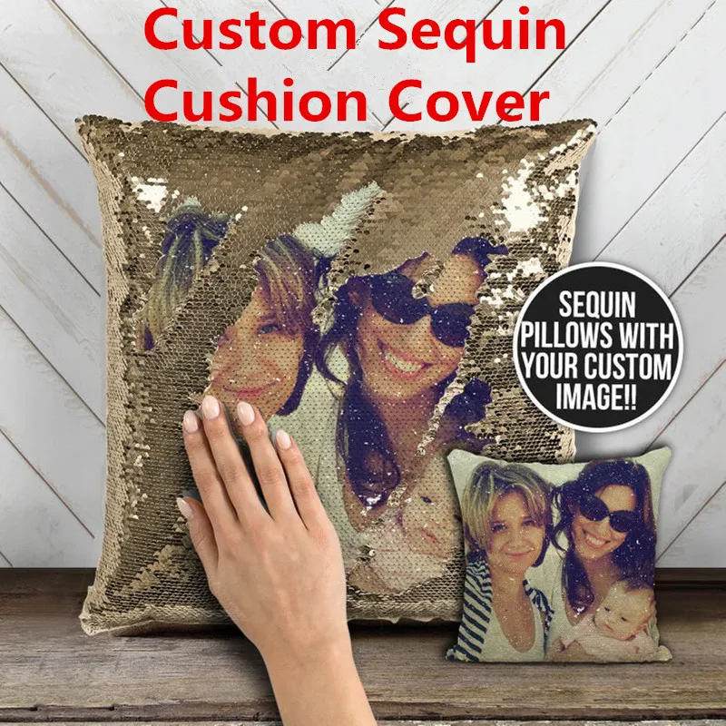 Magic Pillow Personalized Flip Sequin Pillows Custom Sequin Pillow
