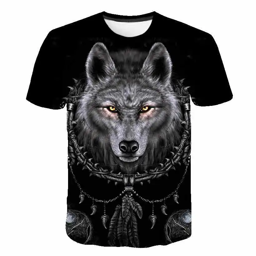 

Animal Wolf T Shirt For Boys Print Children Boys Harajuku 3D T Shirt Summer Kids Short Sleeve Girls Tshirt Cartoon Baby T-Shirts