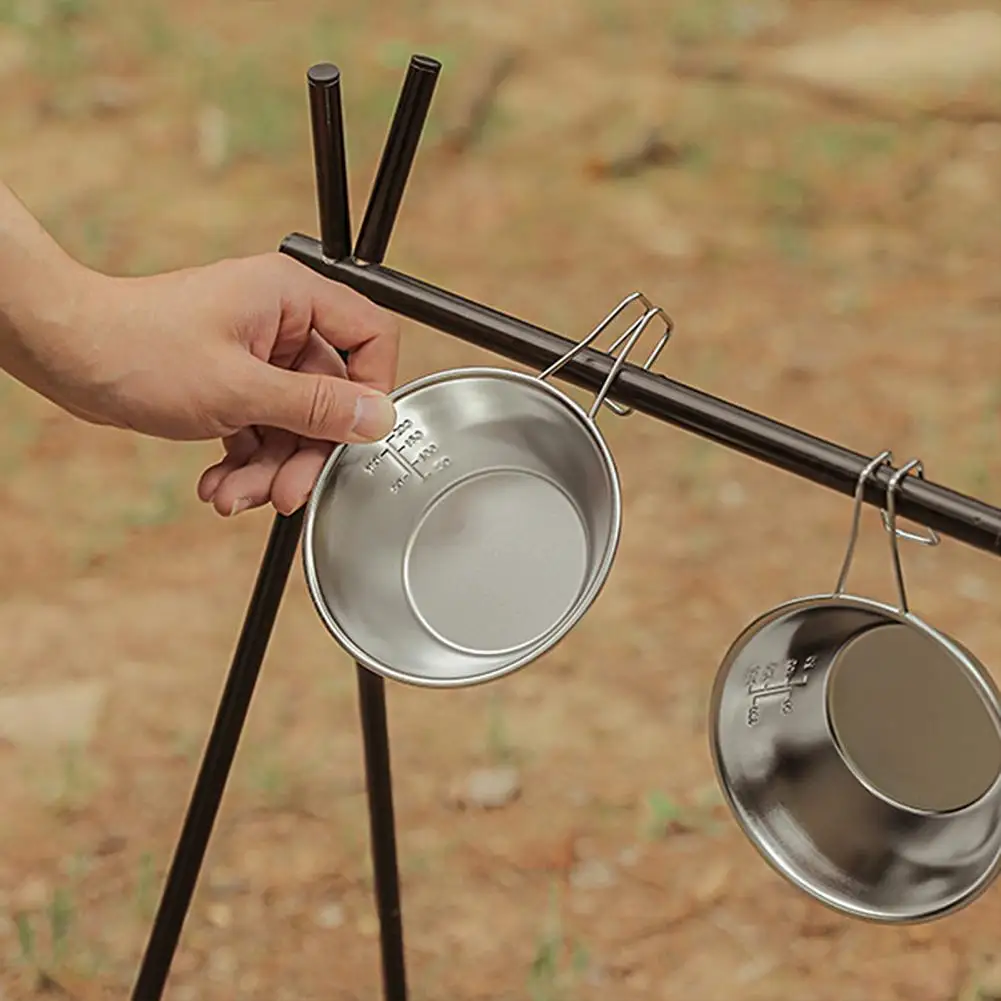310ml Practical Outdoor Tableware Stainless Steel Sierra Bowl Picnic Sierra Bowl Ergonomic  High-temperature Resistant
