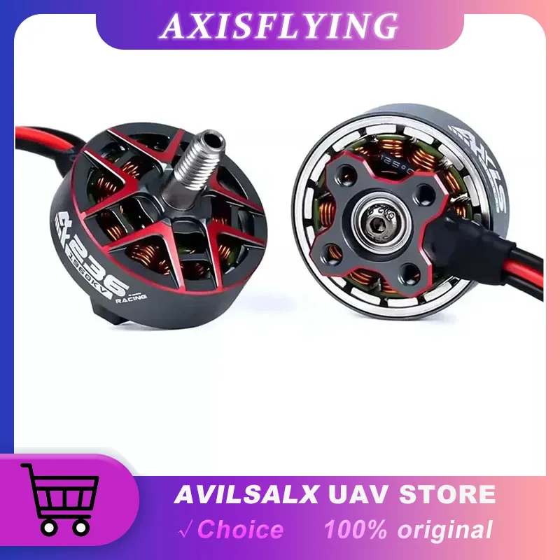Axisflying AF236, 4 шт., бесщеточный двигатель, комбинированный гоночный двигатель 1960 кВ/2100 кВ 6S для Mark4 5 6 дюймов, рама FPV дрона thumbnail 2