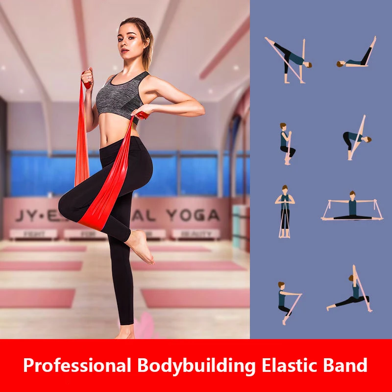 Resistance Bands Set,Bodybuilding Elastic Bands for Exercise Yoga,Pilates,Rehab,Strength Training Fitness Band Yoga Stretch Belt