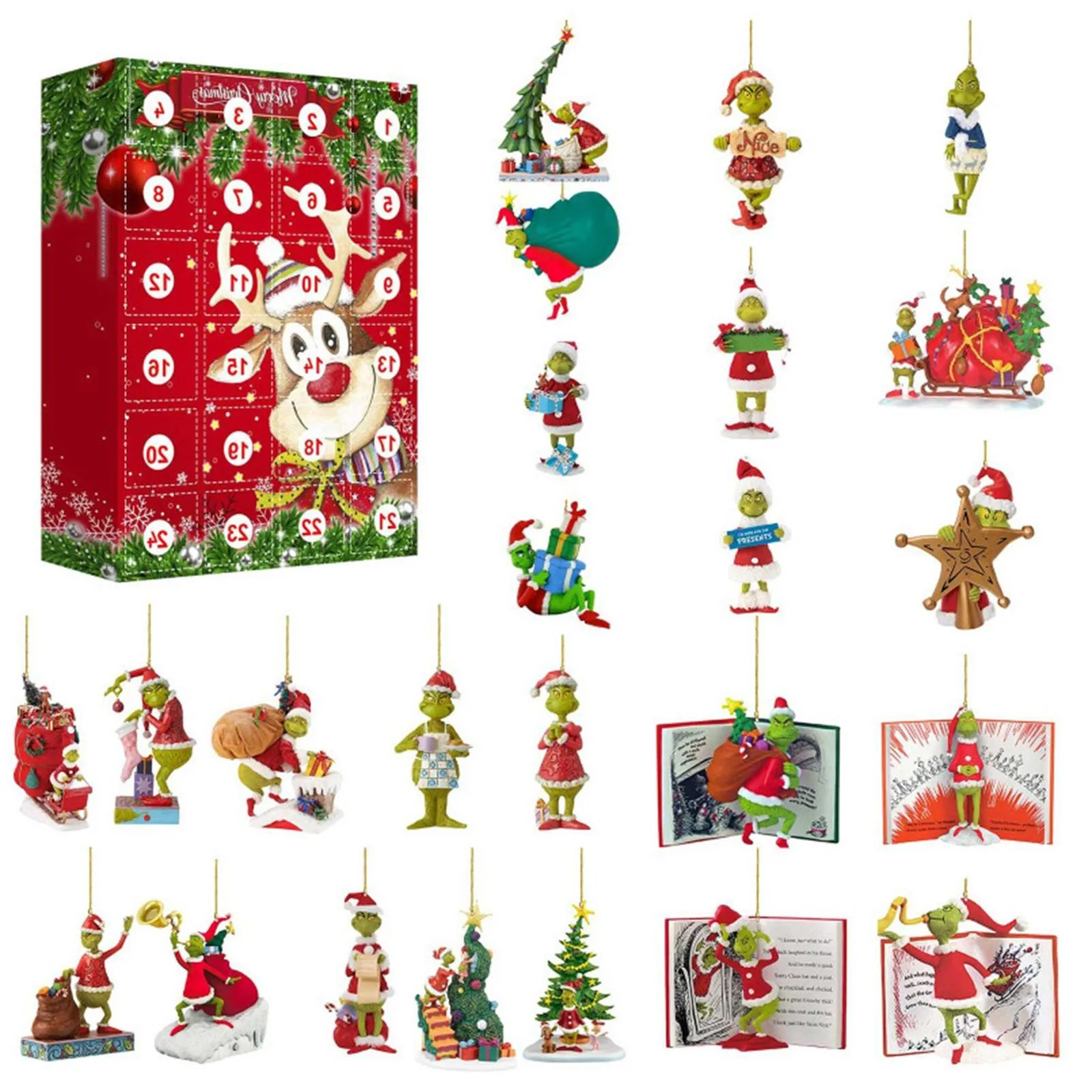 Description Picture 4 of item2024 HOT Christmas Advent Calendar Contains 24 Gifts, Christmas Cute Figures Doll Advent Calendar, Christmas Countdown Calendar