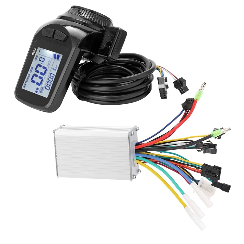 

Brushless Controller LCD Display Panel Thumb Throttle 36-60V 350W Motor Electric Bicycles Scooter Brushless Controller