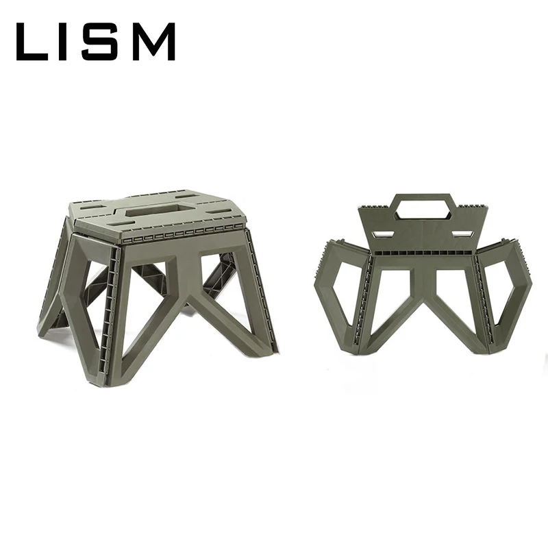 

Portable Folding Stool PP Plastic Outdoor Camping High Load-bearing Foldable Fishing Chair Stool Seat for Picnic Hiking Travel