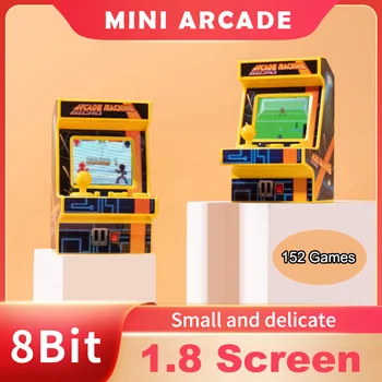 미니 레트로 아케이드 게임 콘솔, 152 게임, 8 비트 핸드헬드 콘솔, 1.8 인치 풀 컬러 LCD 스크린 포켓 콘솔, 어린이 크리스마스 장난감 선물