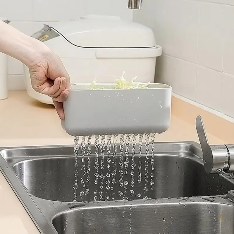 

41XB Sink Strainer Filter Basket Waste Catcher Drainer Sponge Hanging Rack Shelf