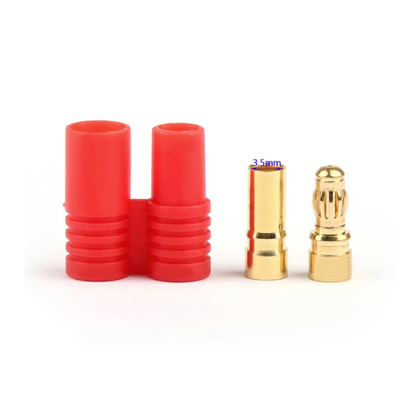 3.5mm RC Battery Gold-plated Bullet Banana Plug Male Female Bullet Banana Connector parts