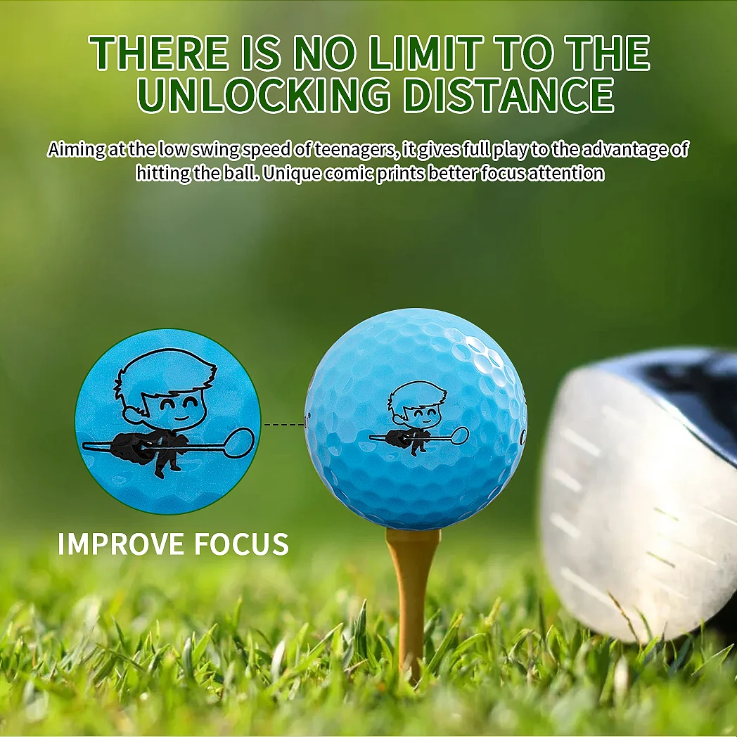 Golf Balls 2-Layer Long Distance 12/3pcs