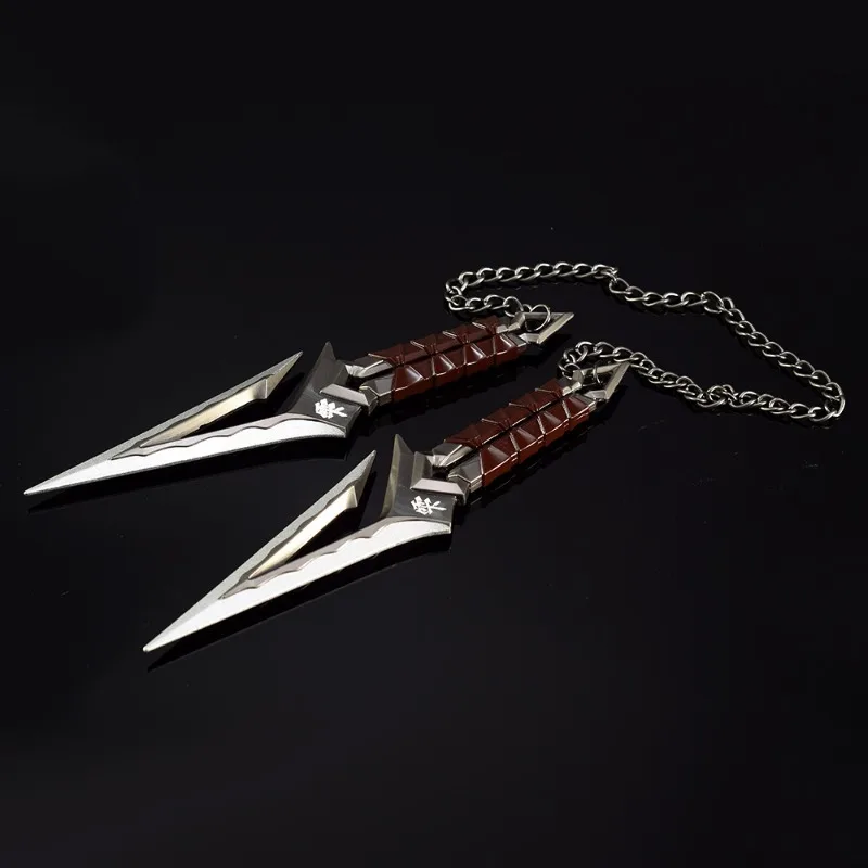 Valorant Weapon Melee Kuronami No Yaiba Ninja Kunai Game Weapon 16CM Metal Model Samurai Sword Desktop Ornaments Crafts Boy Toy 4