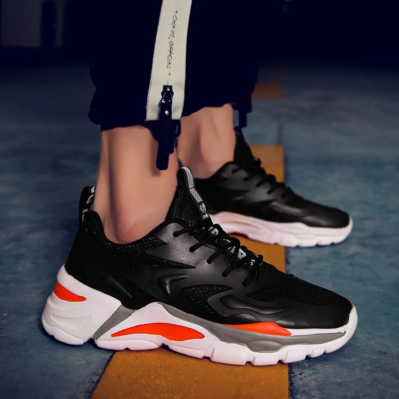 2022 Spring New Men Casual Shoes Lace Up Men Shoes Lightweight Comfortable Breathable Walking Sneakers 12 Tenis Feminino Zapatos