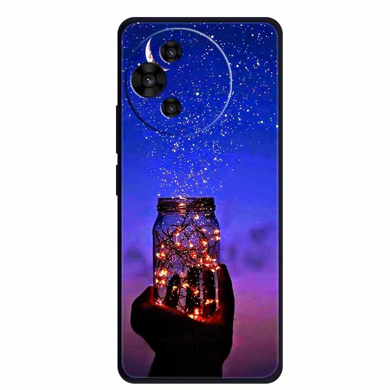 Luxury TPU Soft Silicone Back Cover with Floral and Love Design