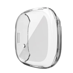 Premium Full - Screen TPU Protective Case for Smart Watch - Soft Plating Bumper Shell (Clear)