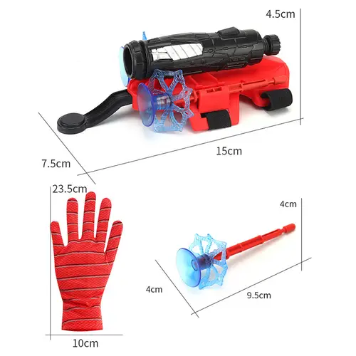 Superhero Launcher with Silk Glove Spiders Web Wrist Set Shooters Toy Anime Figures Cosplay Props for Children Kids Toys Gifts - Image 2