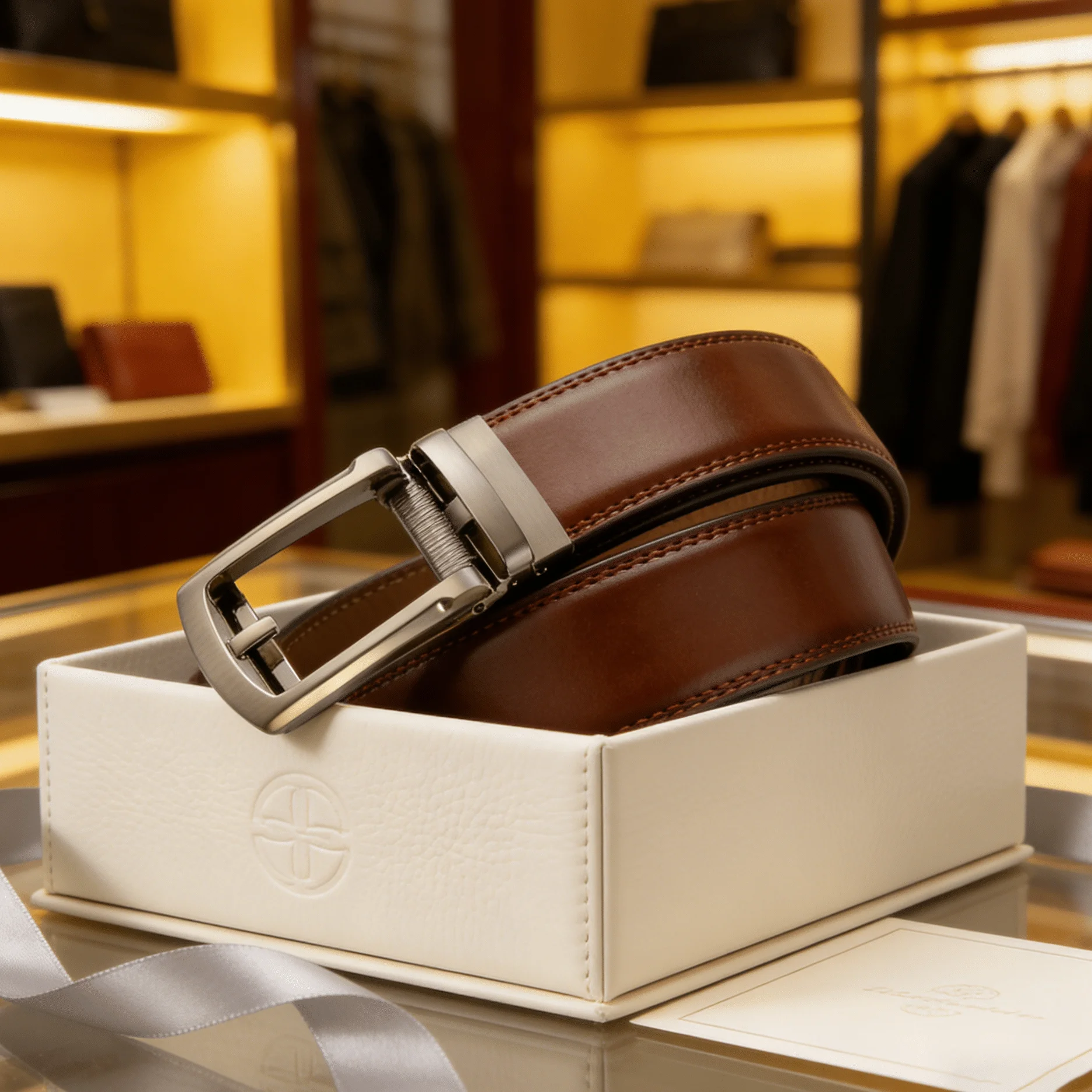 Luxus Männlichen Automatische Bund männer Echte Leder Gürtel von Metall Automatische Schnalle Designer Hohe Qualität Rindsleder Taille Riemen – Detail 16