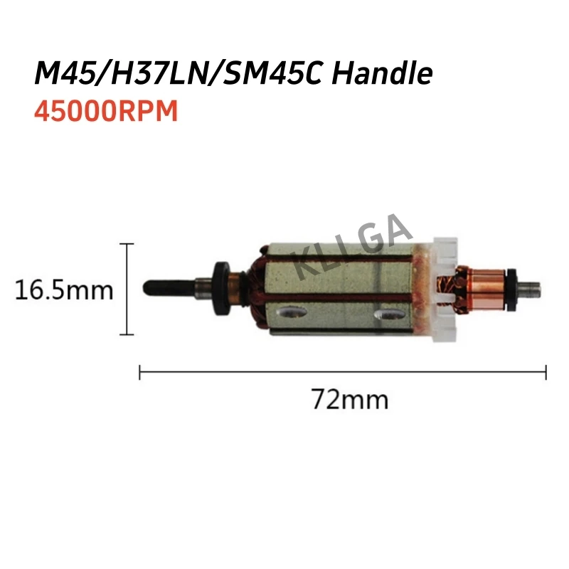 Micromotor Handpiece Motor Rotor Electric Manicure Nail Drill Handle Accessories For Strong 102L 105L Marathon H37L1 35K 40K 45K nail drill bits electric nail drill manicure set electric nail grinder electric motor dental drill accessories