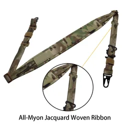 Enhanced Tactical Modular Rifle Sling - Padded, Removable, Versatile 2 - Point/1 - Point Design (Jacquard MC)