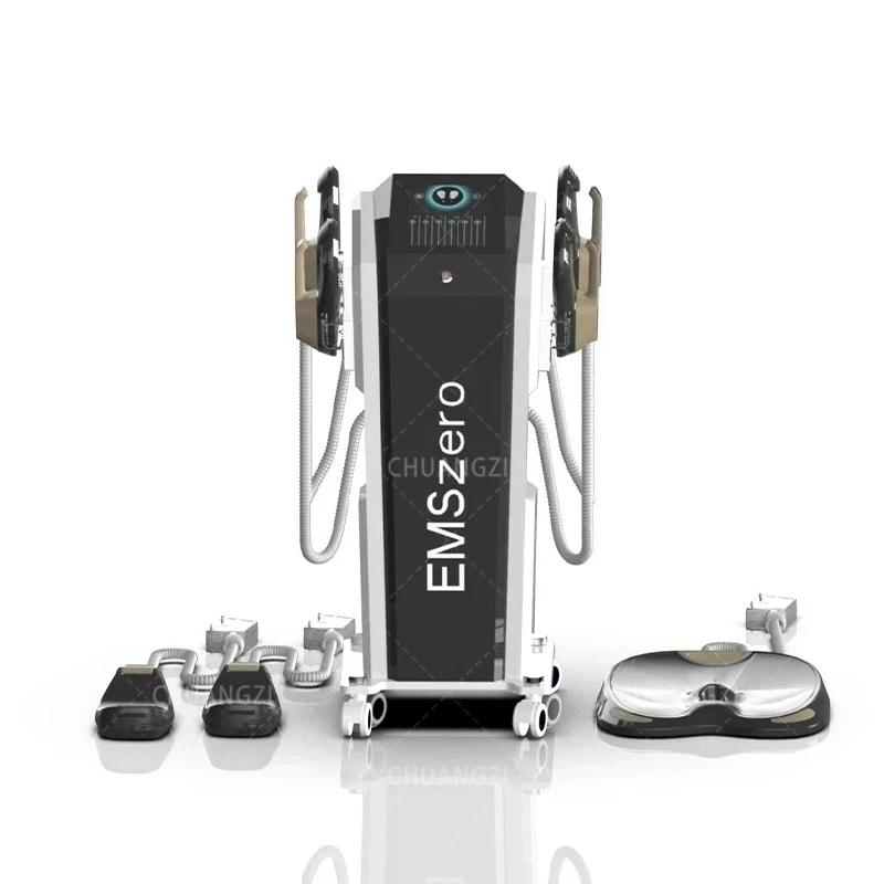 2024 EMSzero 6500W 14 Tesla NEO Hi-emt EMS Body Sculpt RF Machine with 4Handles and Pelvic Stimulation Pad Optional EMSzero