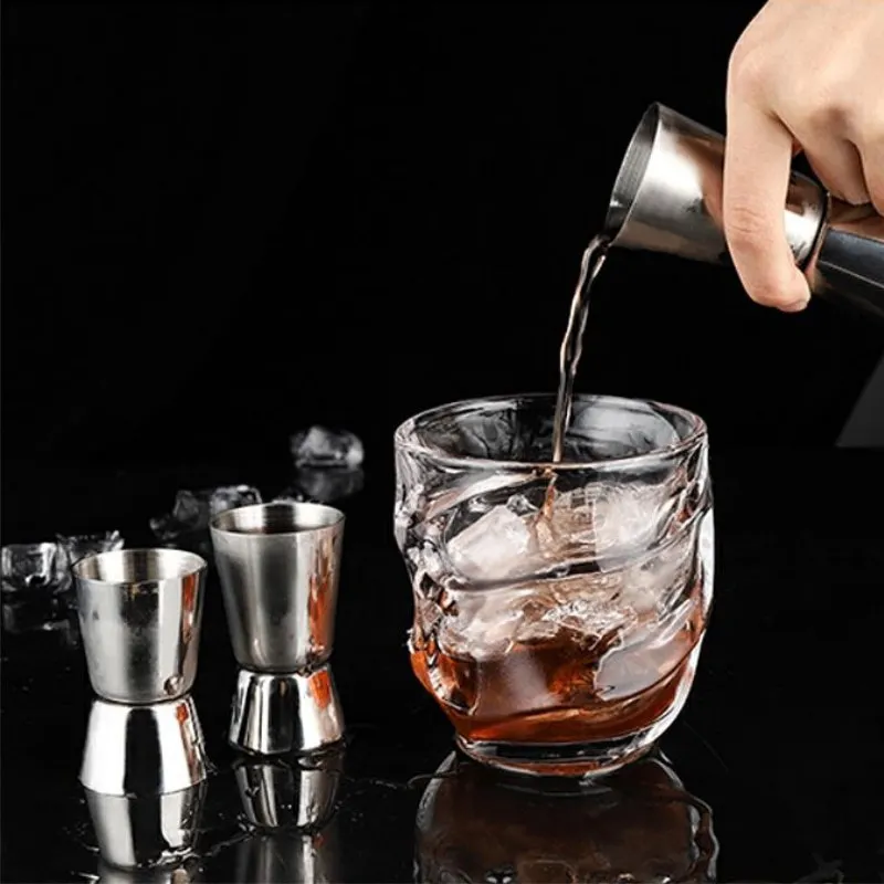 Stainless Steel Cocktail Measuring Jigger Double Shaker Cup Shot Drink Spirit Measure Jigger Kitchen Gadgets Bar Accessories cocktail shaker,measuring jigger,stainless steel measuring cups
