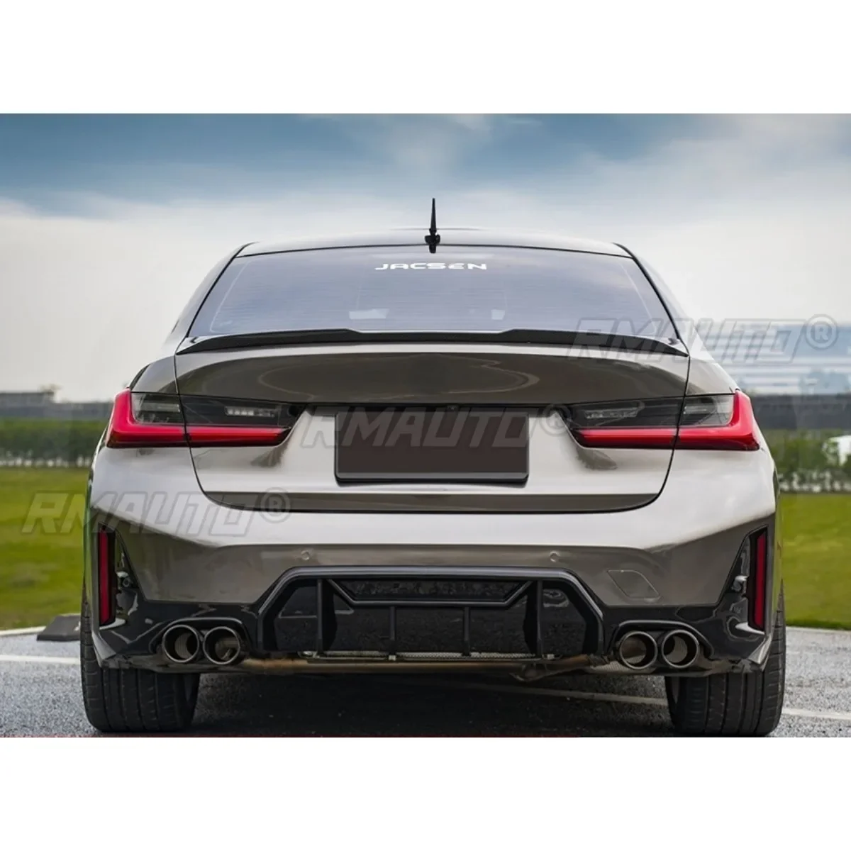 BMW 3 시리즈 G20 G28 바디 키트, 리어 범퍼 립 디퓨저, 리어 범퍼 스포일러, 2023-2024 자동차 액세서리
