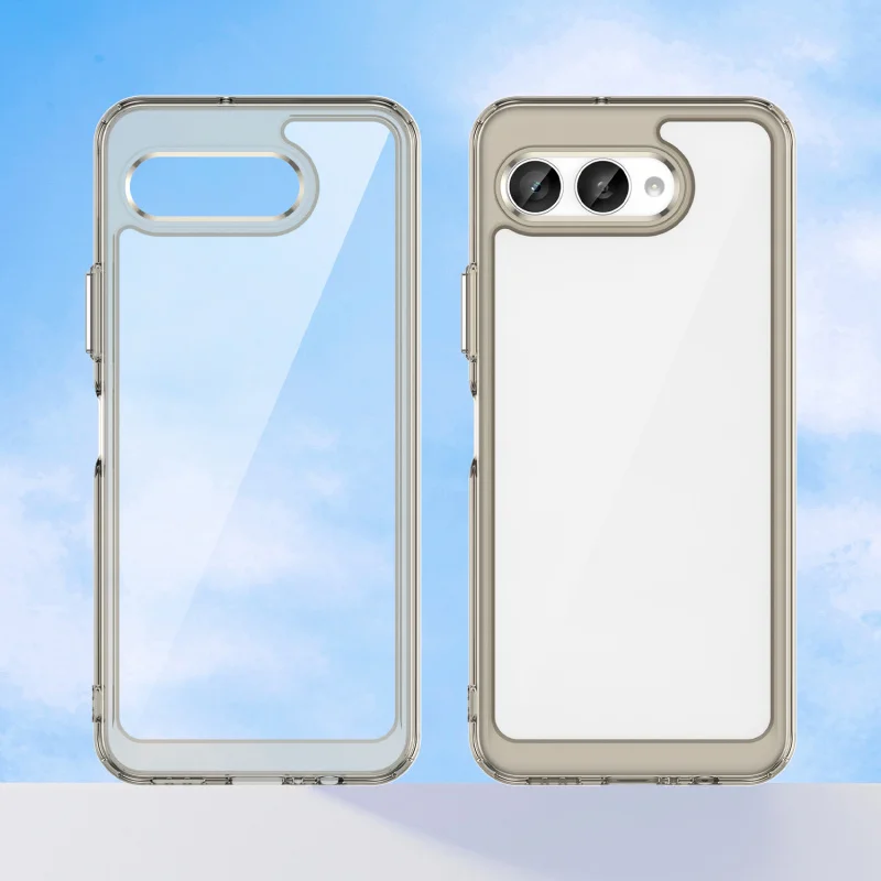 Acrylic Transparent Anti-Shock Hard Case - Clear TPU+PC Plastic Cover