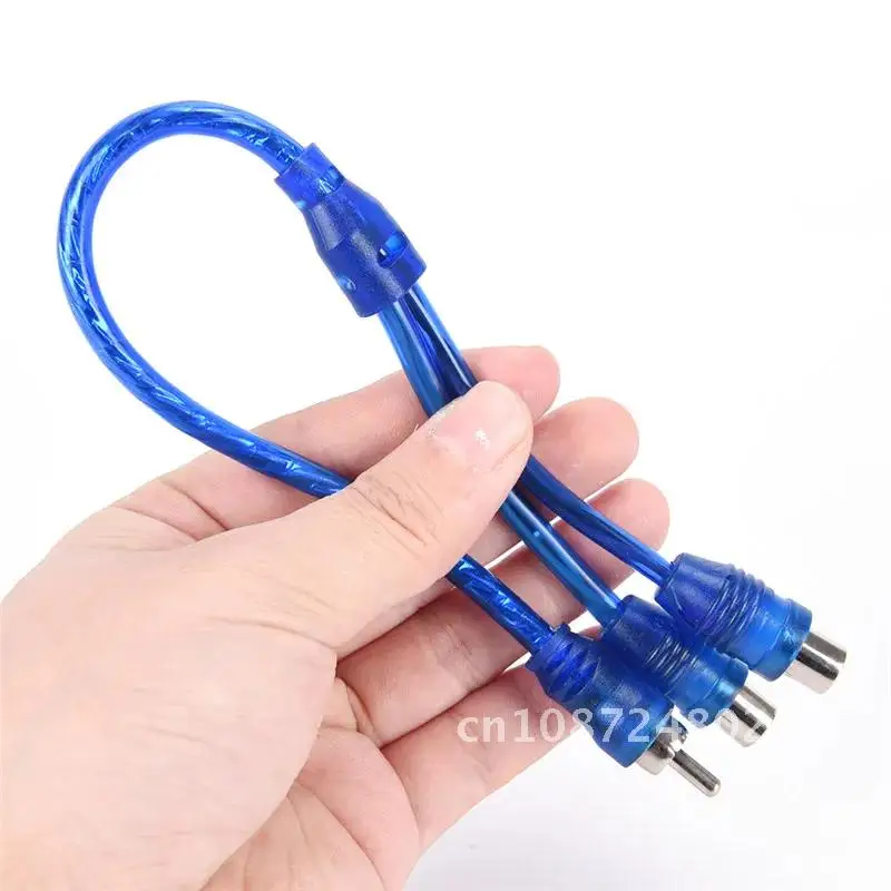 

1pcs Rca Audio Cable "Y" Adapter Splitter 1 Male To 2 Female Audio Line Plug