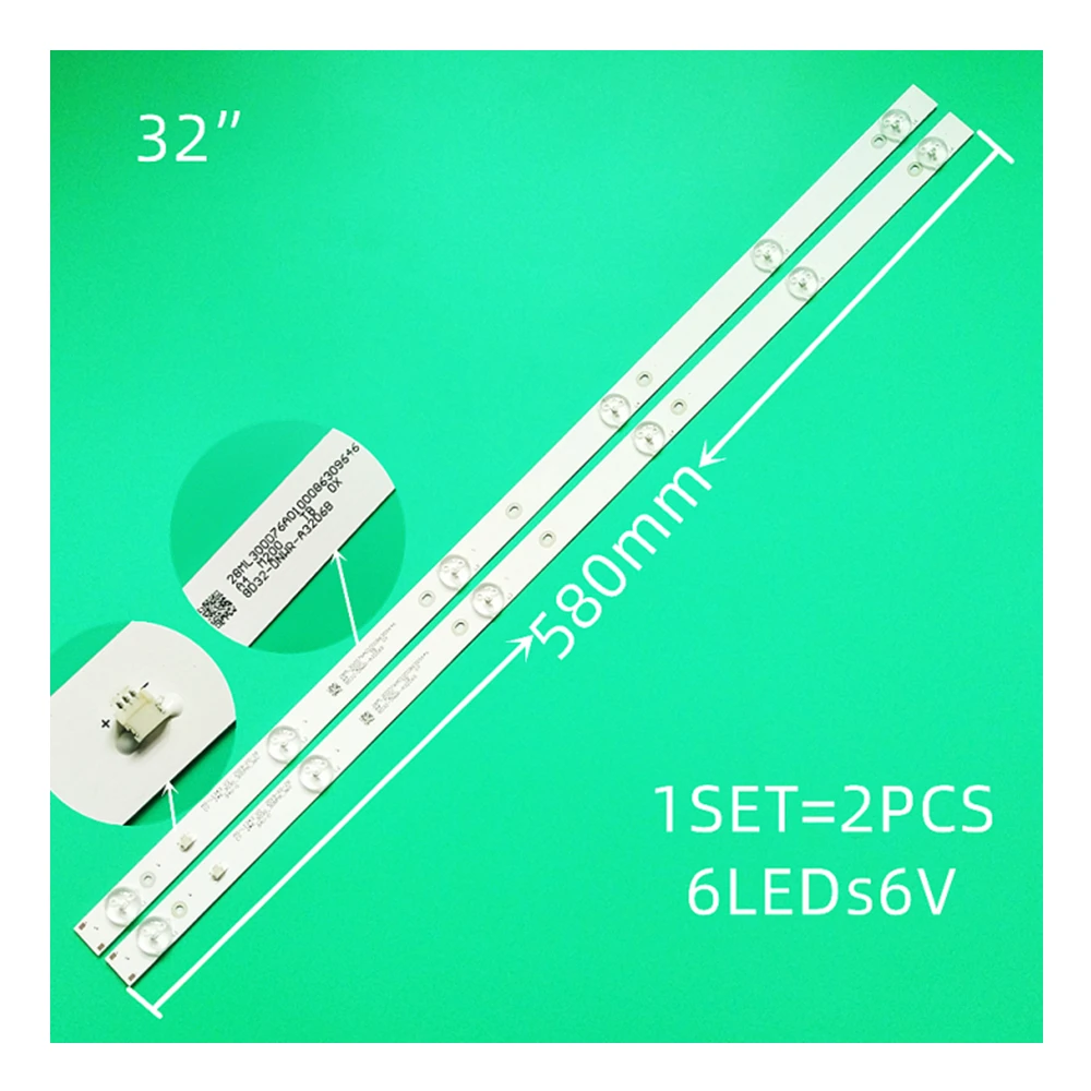 Shivaki S Tv-32Led15 32 Led16 32 Led17 32 "Tv Led Strip Retroilluminazione Led Tv Strip Ms-L1343 V2 Linee Jl.D32061330-081As-M