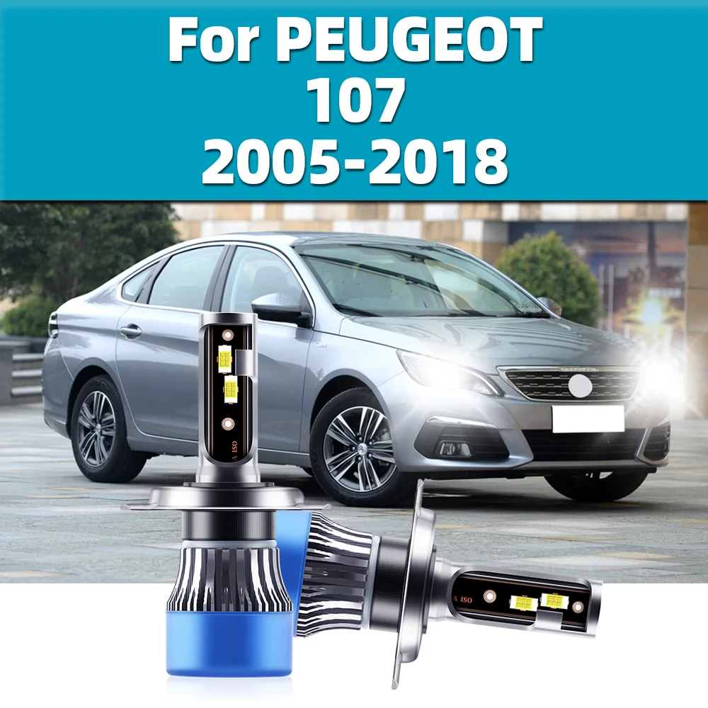 

110W H4 LED Headlights Bulbs 15000LM Turbo For PEUGEOT 107 2005 2006 2007 2008 2009 2010 2011 2012 2013 2014 2015 2016 2017 2018