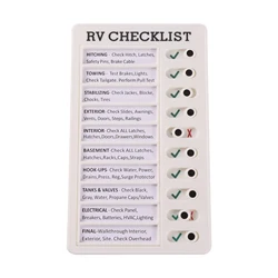 Reusable Daily Planner and Chore Chart for Kids - Encouraging Responsibility and Self-Discipline (RV CHECKLIST)