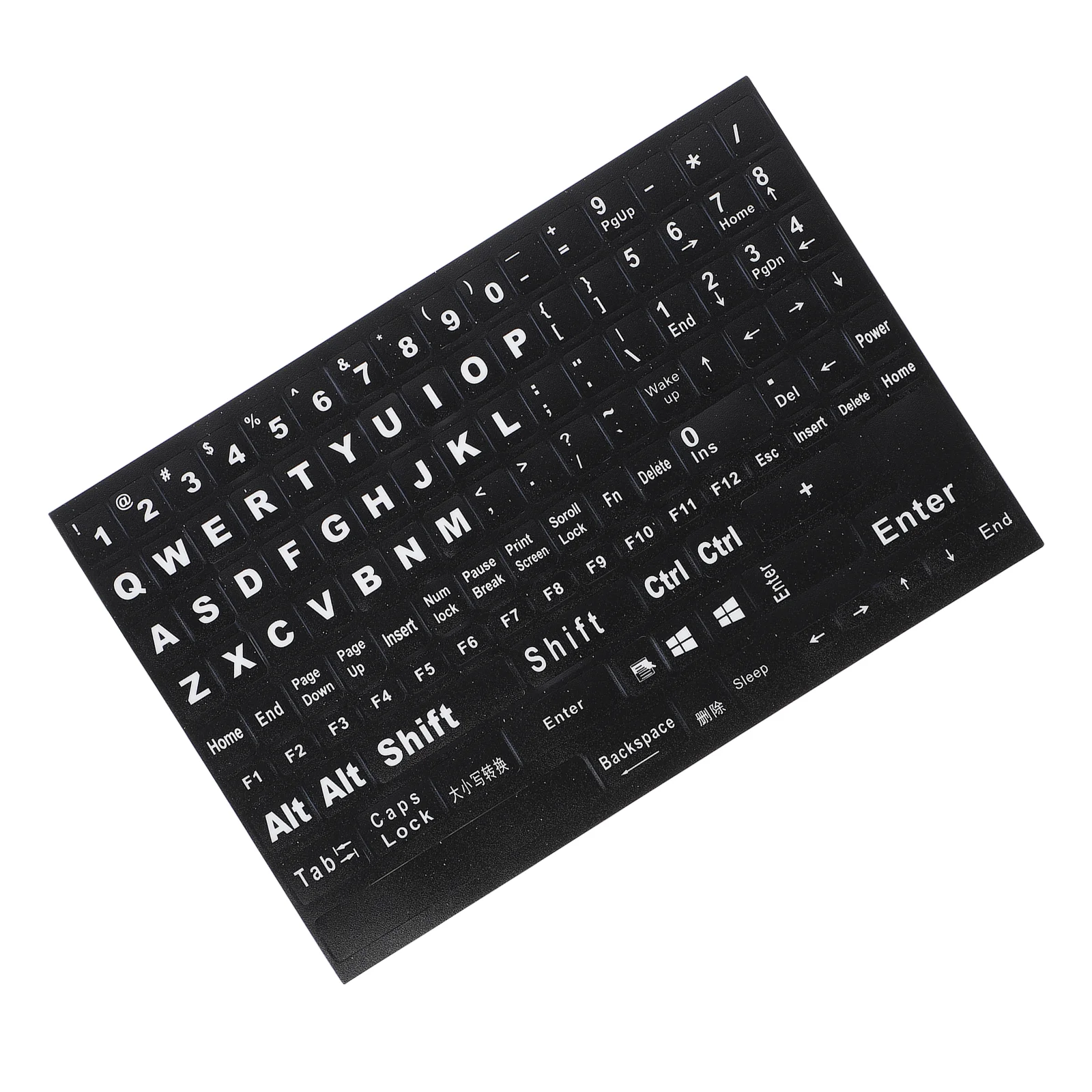 

Keyboard Letter Stickers Universal English Computer Keyboard Replacement Stickers English Keyboard Black Background White