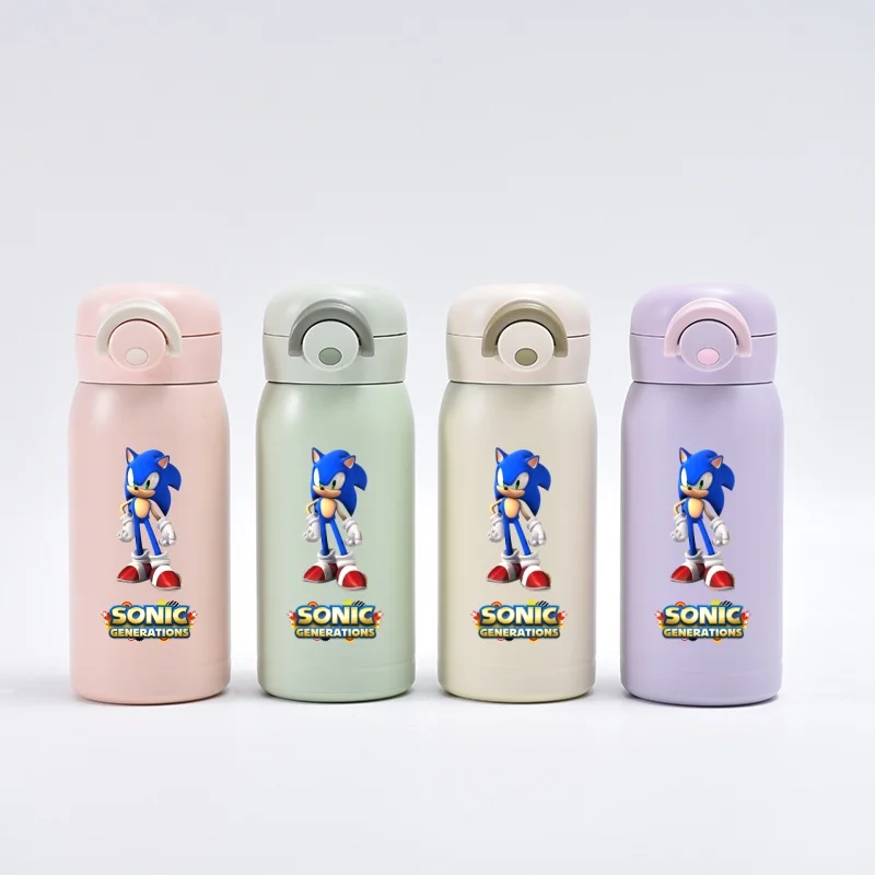 thumbnail image 1 of Anime Sonic Hedgehog Nuevo 304 Acero inoxidable Aislamiento 350ml Mini Vacío Portátil Bolsa de Bloqueo Taza Estudiante Taza de Rebote Regalo de Amigo, 1 of 5