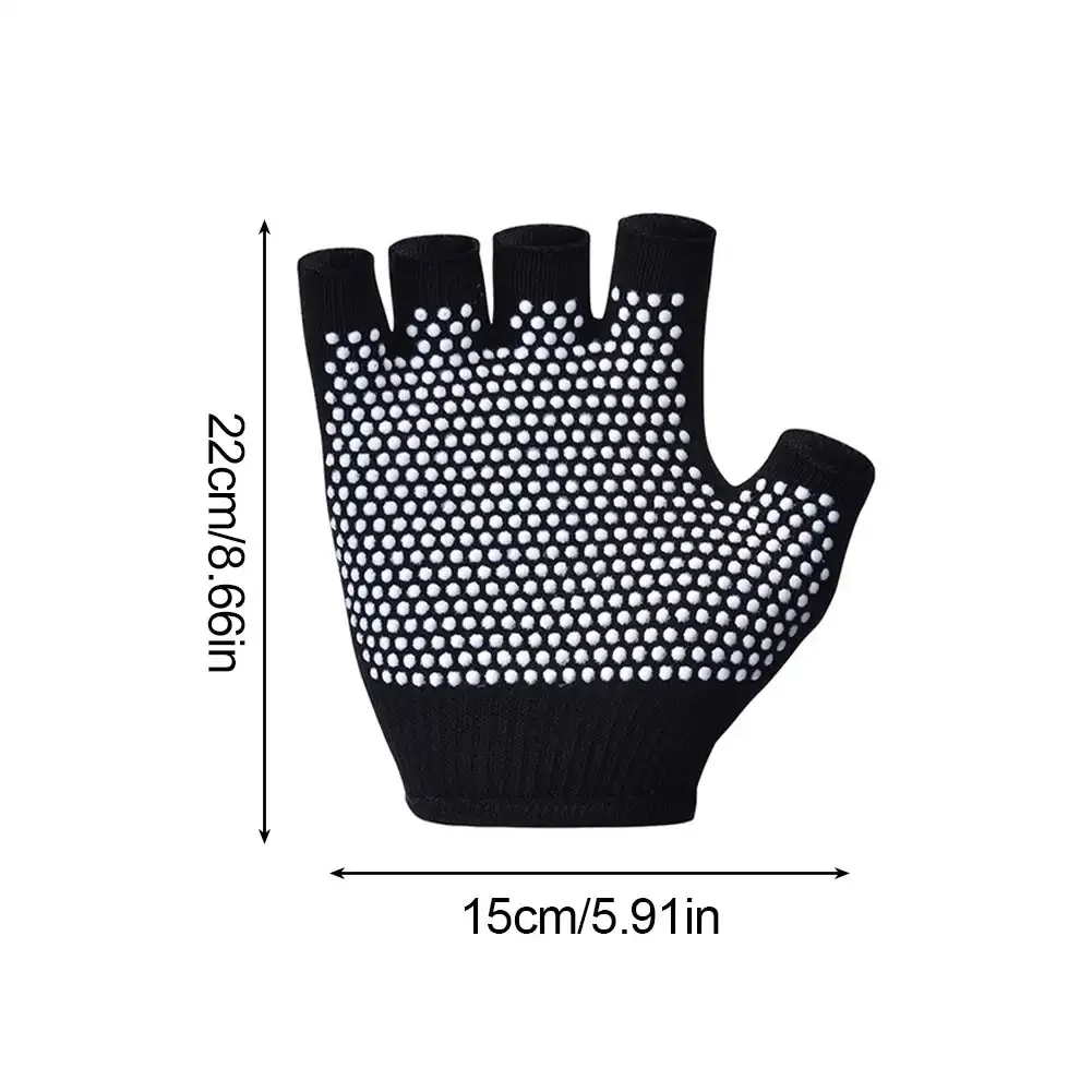 Women Breathable Thin Yoga Sports Glove Weightlifting Non Slip Gym Fitness Gloves Pilates Exercise Gloves 6