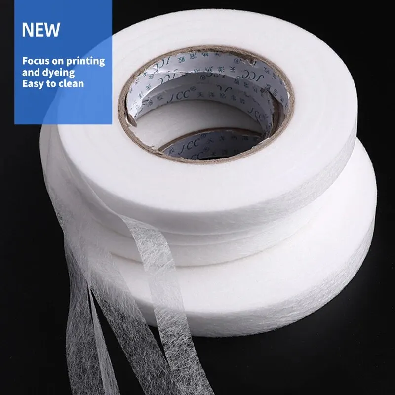 Double Sided Non-woven Lining Adhesive Hem Tape Lined Adhesive Mesh Film DIY Sewing Accessories adhesive hem tape