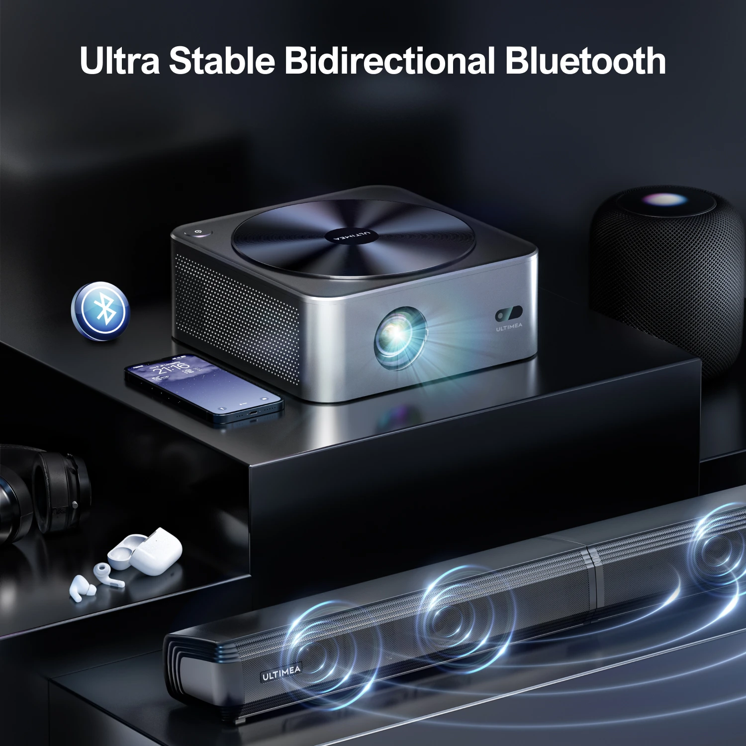 ULTIMEA Apollo P40 1080P プロジェクター本体 Ultimea Apollo P40 | Native 1080P Smart Projector with 4K