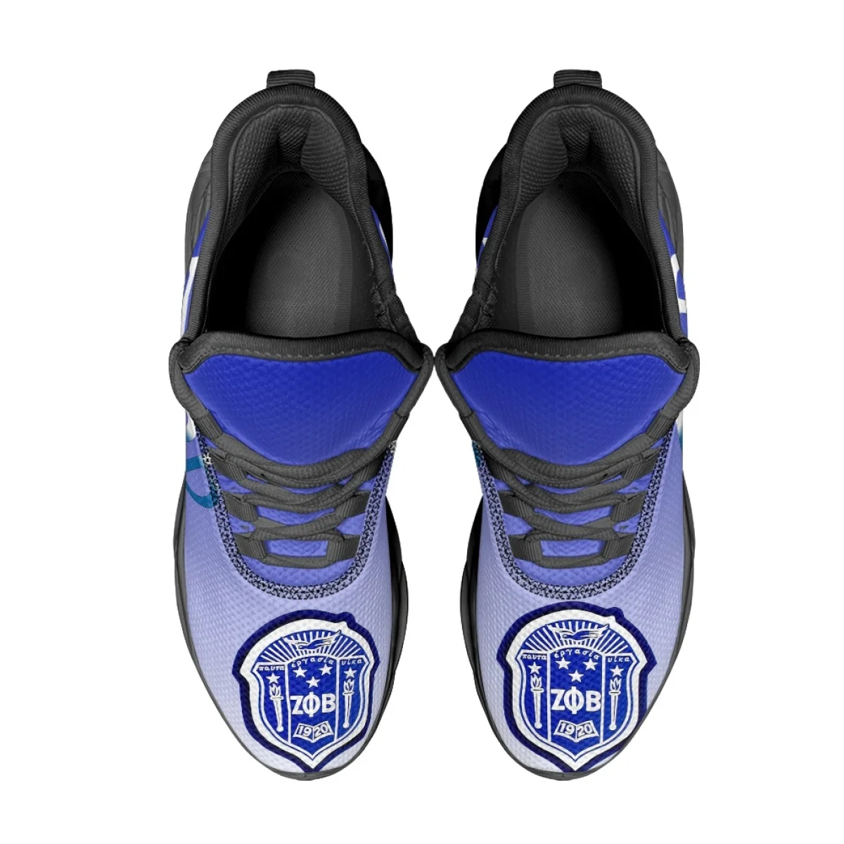 Zeta Phi Beta Breathable Mesh Lace Up Sneakers Student Summer Non-Slip Flat Running Shoes Lightweight Vulcanized Shoes Footwear