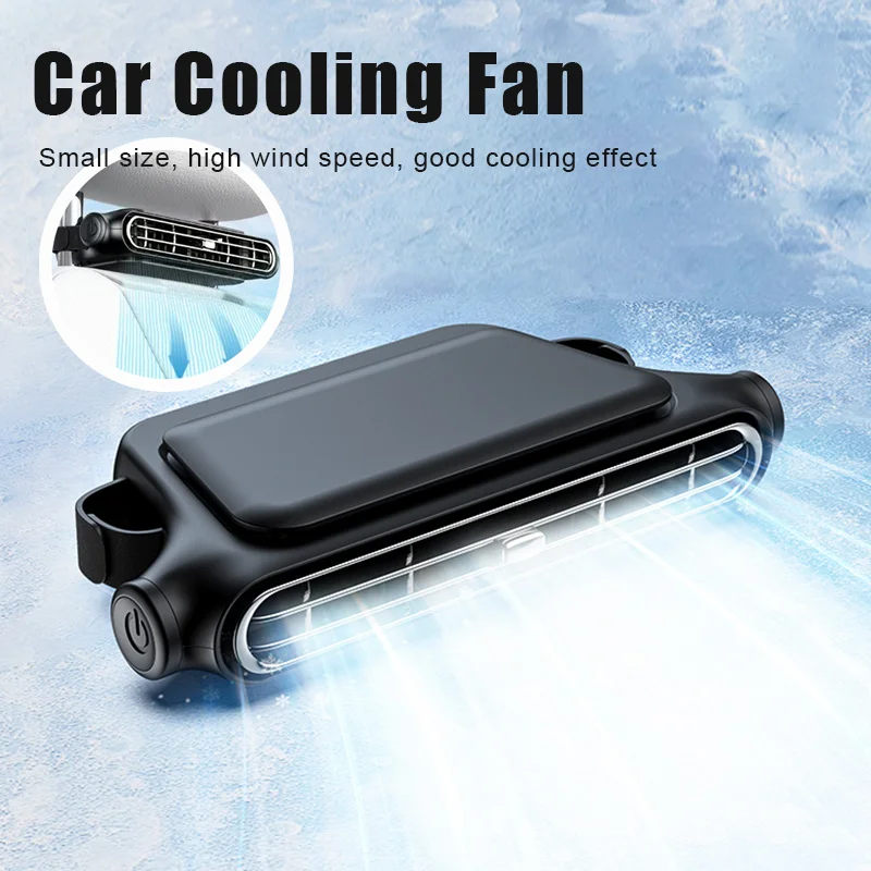 Portable For Front Rear Seat Passenge USB Powered Headrest Cooling Air Adjustable Strap Car Interior Fan_voghion.com