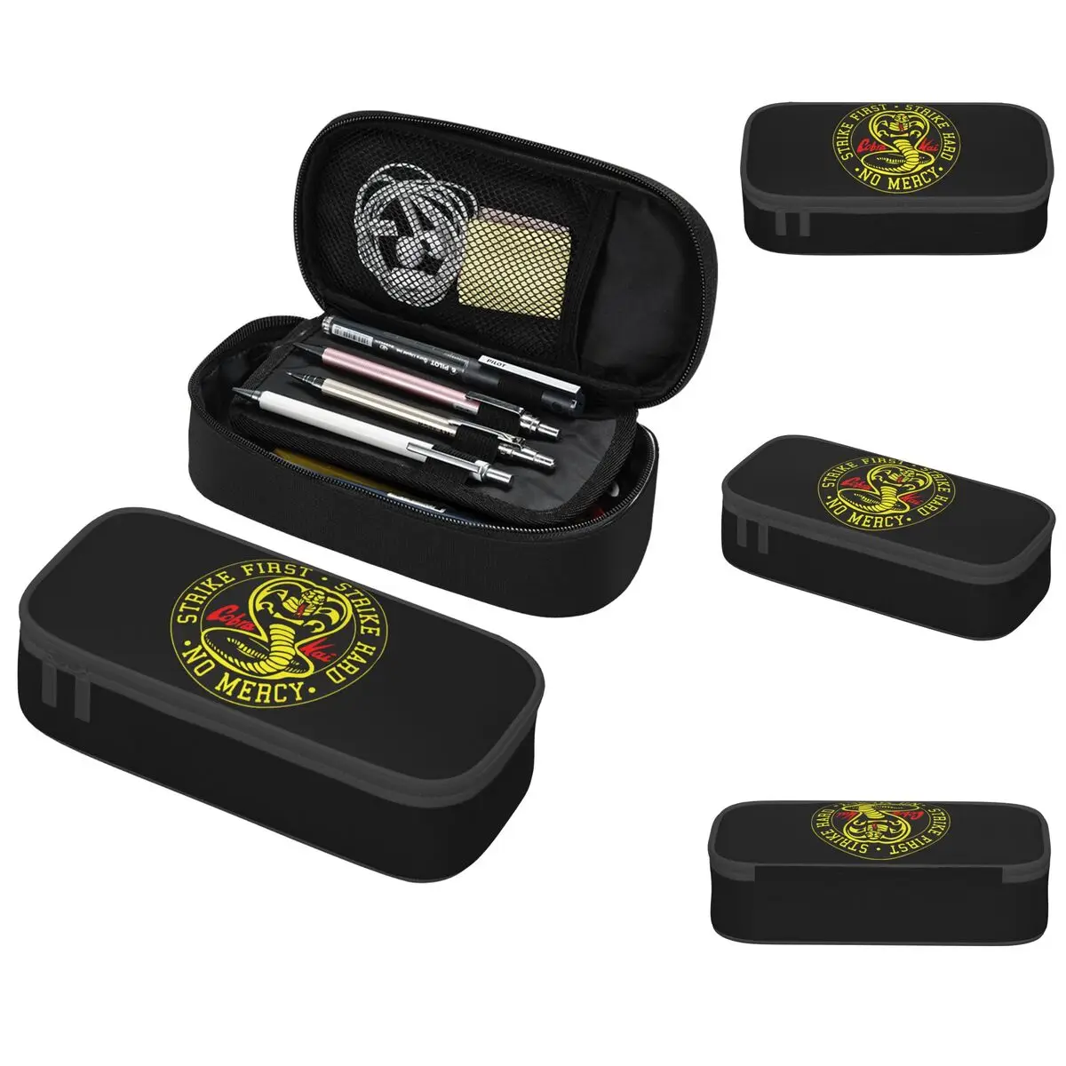 Cobra Kai Cobra Kai No Mercy Classic Pencil Cases Big Capacity Pen Bags Pen Box Pencil Pouch for Boys Girls Students School