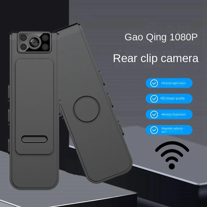 

1080P Wi-Fi HD камера ночного видения маленькая невидимая 130 ° Спортивная камера с зажимом для задней панели изношенная камера долговечная камера