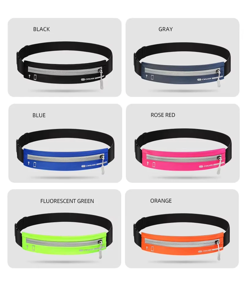 Running Waist Bag Running Belt Bag for Cell Phone Sports Fanny Pack Men Women Hidden Gym Bags Mobile