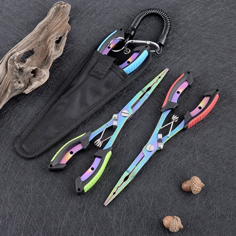 ZWICKE Color Titanium Fishing Scissors Lure Pliers Multi-Function