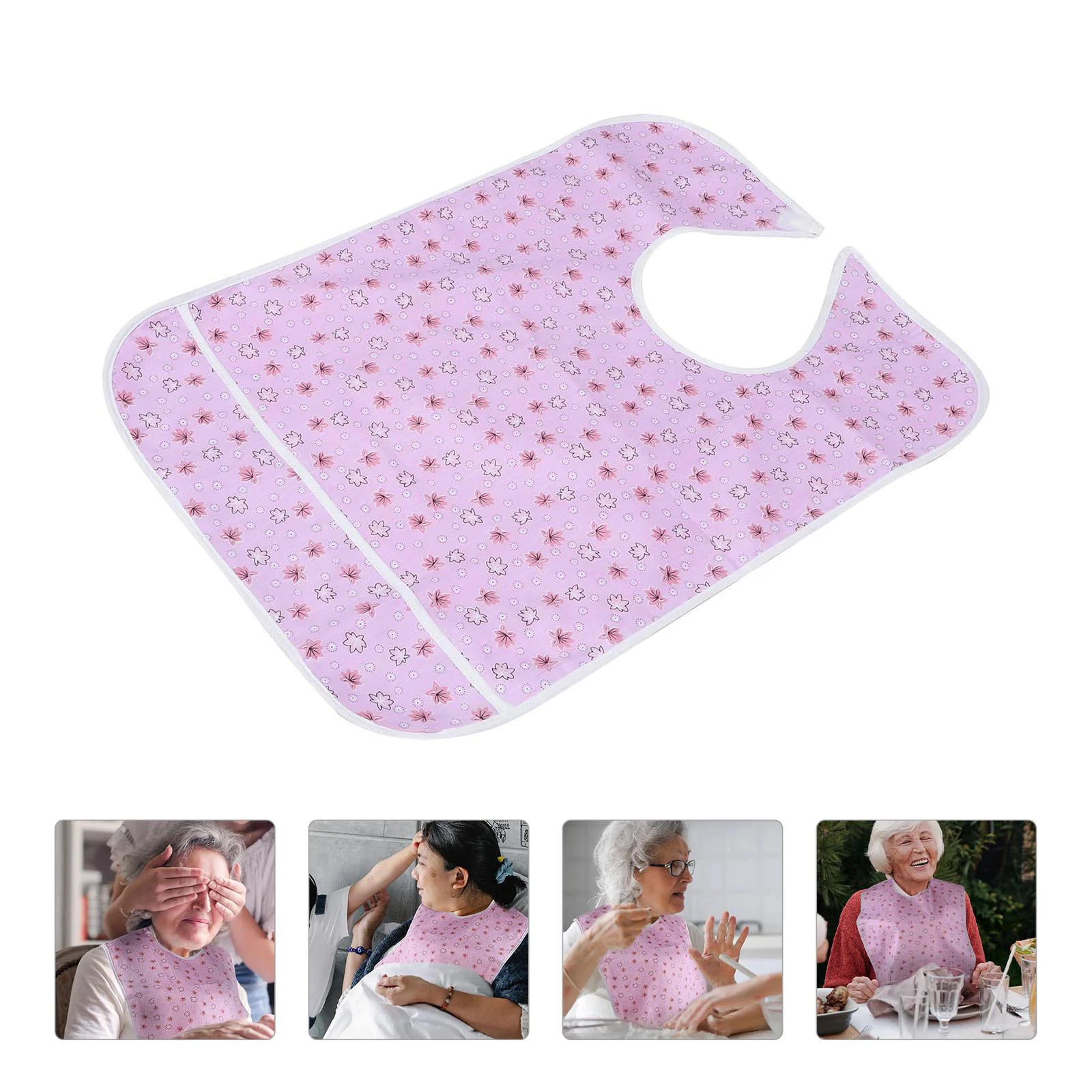 

Old Man Bib Saliva Towel Mealtime Eating for Adult Clothing Protector Waterproof Reusable Disposable Bibs Adults