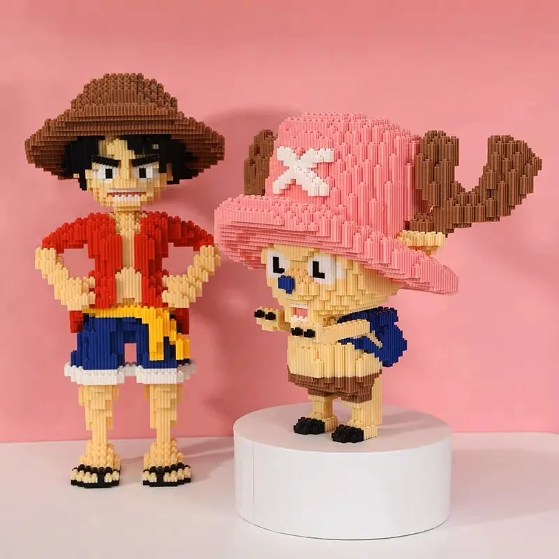 Children's Puzzle Toy Building Blocks One Piece King Luffy Joba