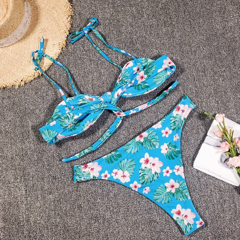 push up bikini set SeeSeaC Sexy Bikinis 2 Piece Sets Women Floral Printed Push Up Swimwear Summer Beach Bathing Suits Brazilian Biquinis Y2K Cloth cute bikini sets