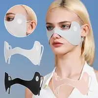 Summer Ice Silk Mask Sunscreen Face Scarf Solid Color Sunscreen Eye Patches UV Protection Sunscreen Veil Face Cover Riding 1