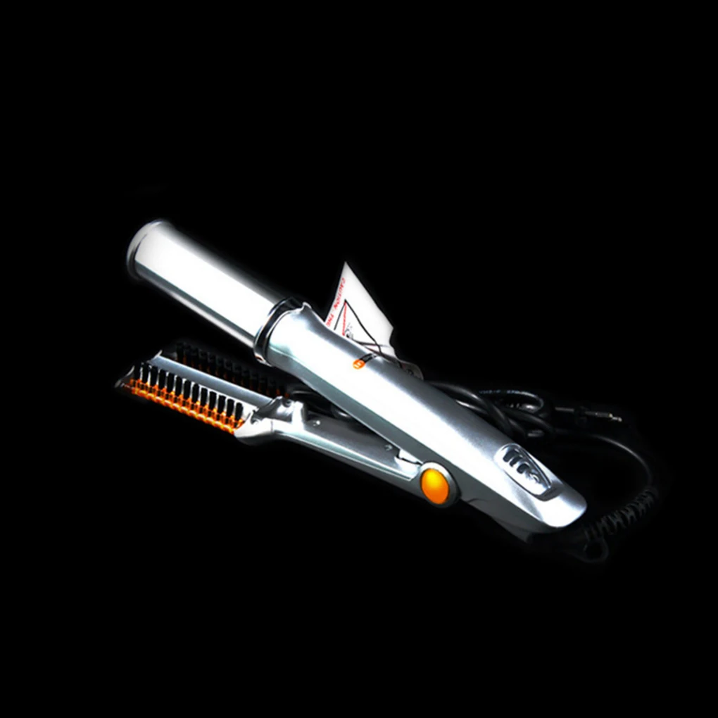 Silver White Professional Curling Iron Adjustable Heat Settings All Hair Types Professional Styling UK Plug